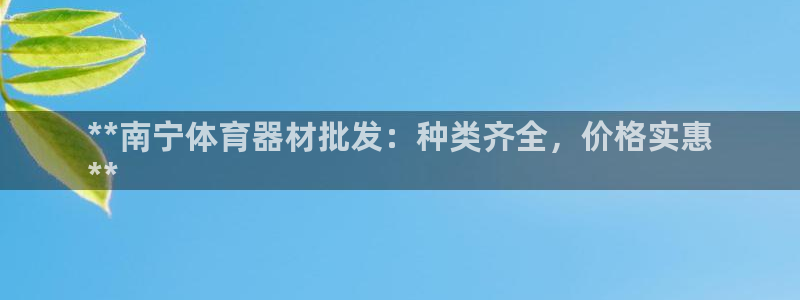 尊龙官方身高：**南宁体育器材批发：种类齐全，价格实惠
**